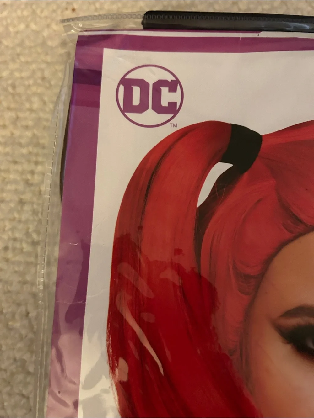Spirit Red & Black Harley-Inspired Split Pigtail Wig